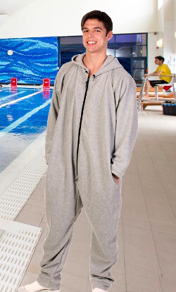 Onesie in pool